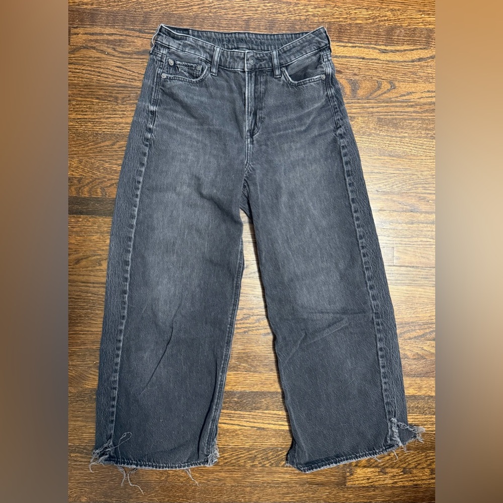 American Eagle Outfitters Women's Straight-Leg Black Jeans